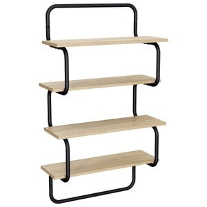 vidaXL 4-novietu siena plaukts Sonomas ozols 40 x 24,5 x 104 cm