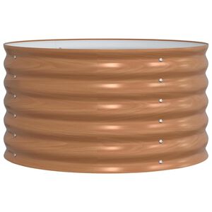 vidaXL Paaugstināta gulta Brūna 80 x 80 x 44 cm Tērauds