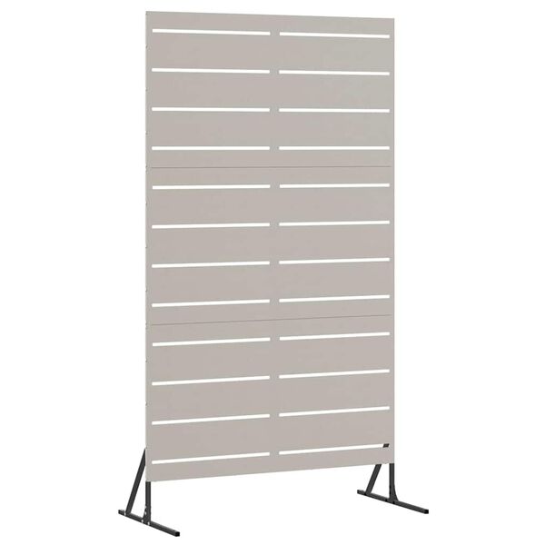 vidaXL Privātuma ekrāns Pelēka 100 x 50 x 180 cm Novecināts tērauds