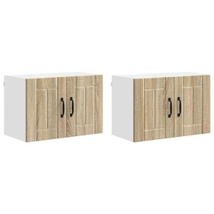 vidaXL Sienas skapis LUCCA 2 pcs Sonomas ozols 60 x 31 x 40 cm