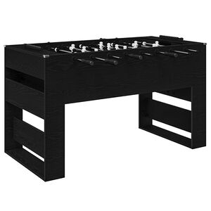 vidaXL Frizbija galds Melnais Ozols 146,5 x 74 x 85 cm
