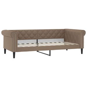 vidaXL dienas gulta, kapučīno krāsa, 80x200 cm, mākslīgā āda