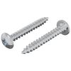 vidaXL Koka skrūves 2 pcs Sudraba M4 x 28 mm Tērauds