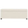 vidaXL sols ar kasti, 116 cm, krēmkrāsas poliesters