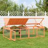 vidaXL mazu dzīvnieku būris, 200x112,5x74 cm, priedes masīvkoks