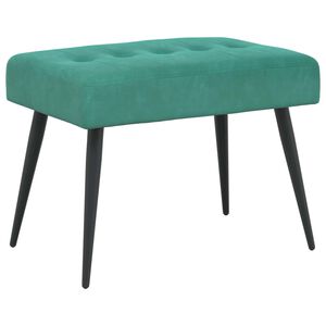 vidaXL Sols ar pogām Tirkīzzila 60 x 40 x 45 cm Samts