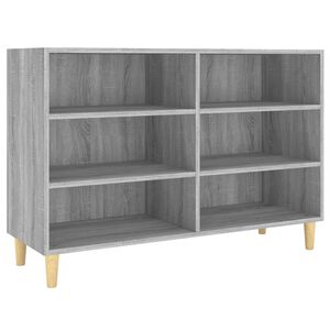 vidaXL kumode, pelēka ozolkoka, 103,5x35x70 cm, inženierijas koks