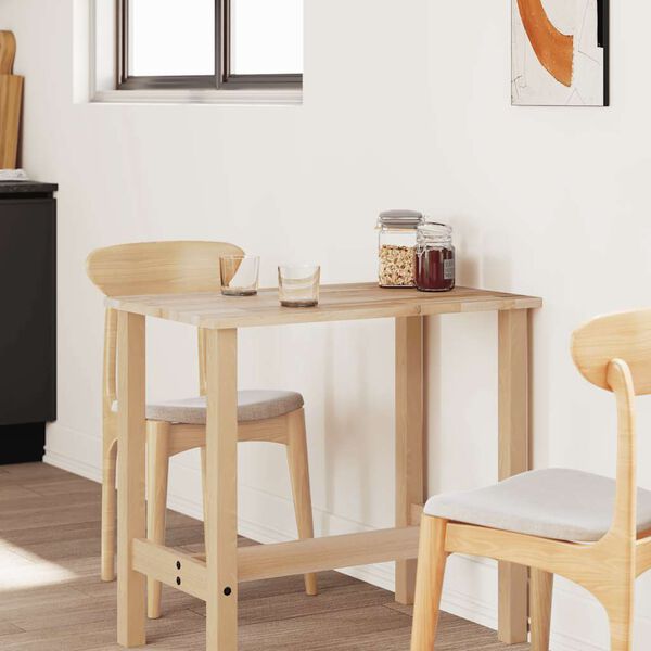 vidaXL galda virsma, 80x60x2 cm, taisnstūra, akācijas masīvkoks