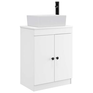 vidaXL Vannas istabas skapītis ar izlietni Balts 54 x 35 x 83 cm
