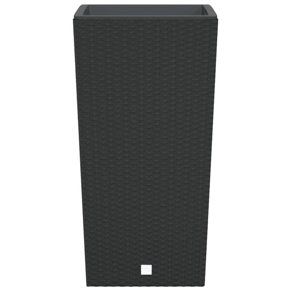 vidaXL puķu kaste ar izņemamu ieliktni, antracītpelēka, 21 /49 L, PP