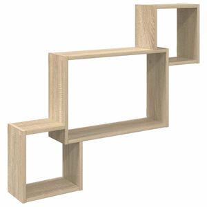 vidaXL Sienas plaukts Pie sienas Sonomas ozols 91,5 x 15 x 76 cm
