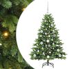 vidaXL Mākslīgā Ziemassvētku eglīte su 150 LED Zaļa 120 cm PE un PVC