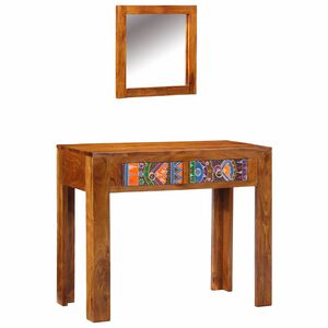 vidaXL Dressing galds Brūna 90 x 45 x 75 cm Cietā akācijas koks