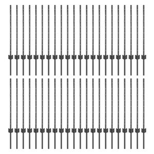 vidaXL Žoga āķis 44 pcs Pelēka 120 cm Tērauds