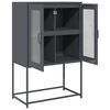 vidaXL Highboard Antracīts 68x39x107 cm Tērauds