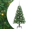 vidaXL Mākslīgā Ziemassvētku eglīte su 150 LED ar statīvu Zaļa 120 cm