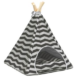 vidaXL Mazo dzīvnieku teepee ar spilvenu 40 x 40 x 50 cm Poliesters