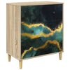 vidaXL Drīzā rokas WIJHE Tirkīza marmora raksts 66 x 36,5 x 75 cm