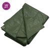 vidaXL brezenta pārklājs, 180 g/m&sup2;, 4x4 m, zaļ&scaron;, HDPE