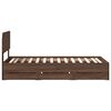 vidaXL Gultas rāmis Brūnais ozols 75 x 190 cm Inženierijas koks