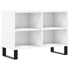 vidaXL TV plauktiņ&scaron;, balts, 69,5x30x50 cm, inženierijas koks