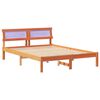 vidaXL Gultas rāmis Vaks brūns 120 x 190 cm Ciets priedes koks