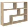 vidaXL Sienas plaukts Pie sienas Sonomas ozols 95 x 20 x 69,5 cm