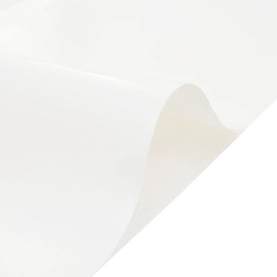 vidaXL brezenta pārklājs, balts, 5x8 m, 650 g/m²