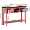 vidaXL Konsoles galds Daudzkrāsains 100 x 30 x 75 cm Mango masīvkoks