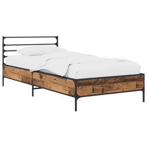 vidaXL Gultas rāmis Vecs koks 80 x 200 cm Inženierijas koks