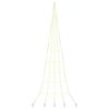vidaXL LED Ziemassvētku koks ar zemes mietiem Silti balts 511 cm