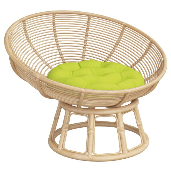 vidaXL krēslu spilvens, apaļ&scaron;, &Oslash; 60 x11 cm, oksforda audums, ko&scaron;i zaļ&scaron;