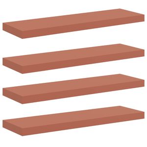 vidaXL Sienas plaukts 4 gab. Sarkana 90 x 23,5 x 3,8 cm