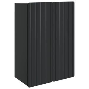 vidaXL Sienā piestiprināms skapis Melns 66 x 34,5 x 92 cm
