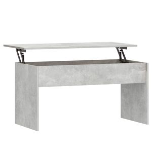 vidaXL kafijas galdiņ&scaron; betona pelēks 102x50,5x52,5cm inženierijas koks