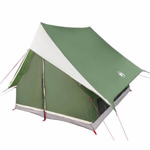 vidaXL Ģimenes telts 220 x 220 x 184 cm Poliesters un stikla &scaron;ķiedra