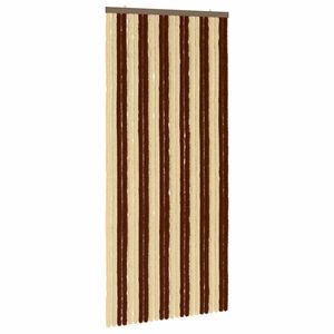 vidaXL Kukaiņu aizkars no &scaron;enila Brūna un bē&scaron;a 100 x 220 cm 100% PP