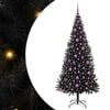 vidaXL Ziemassvētku eglīte Melna 180 cm PVC