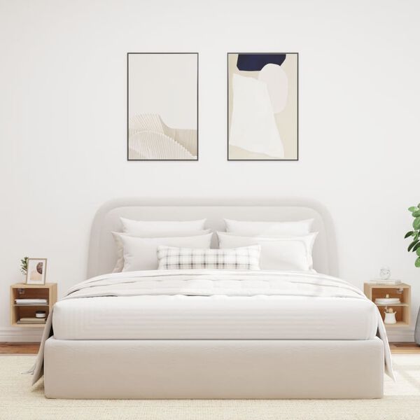 vidaXL TV plaukti ar LED lampiņām, 2 gab., 30x28,5x30 cm, koka krāsā