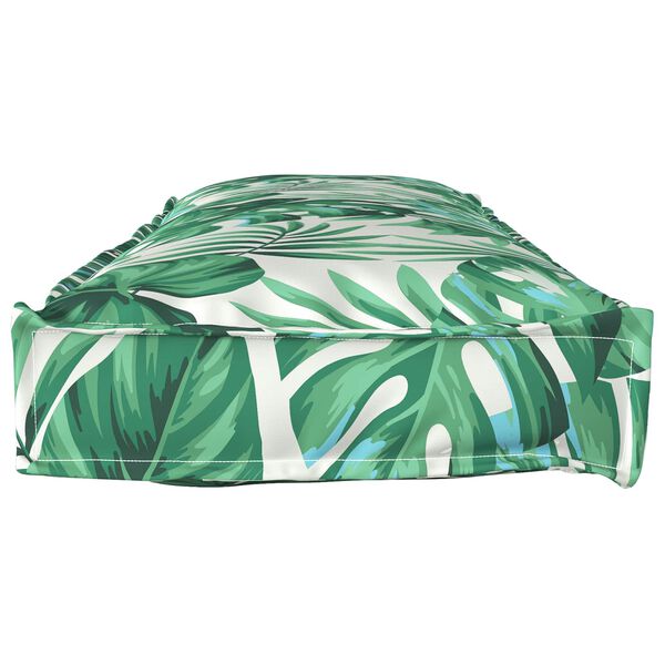 vidaXL Kastī&scaron;u spilvenu komplekts 2 pcs Lapu raksts 120 x 40 x 8 cm