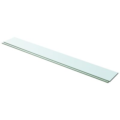 vidaXL stikla plauktu paneļi, 2 gab., 100x12 cm, caurspīdīgi