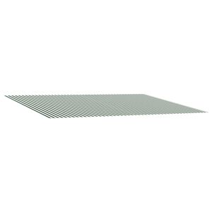 vidaXL Markīzes rezerves audums Zaļ&scaron; un balts 450 &times; 300 cm Poliesters