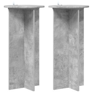 vidaXL Augu statīvs 2 pcs Betona pelēks 40 x 40 x 80 cm