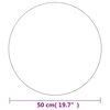 vidaXL sienas spogulis, 50 cm, apaļ&scaron;, stikls