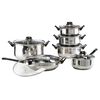 HI 12-daļīgs virtuves trauku komplekts, nerūsējo&scaron;s tērauds