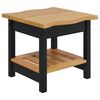 VidaXL Sānu galds EKAI Melns 50 x 50 x 45,5 cm Priedes masīvkoks