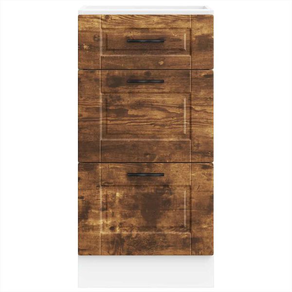 vidaXL virtuves apak&scaron;ējai skapītis "Porto" ozolkoka inženierijas koks