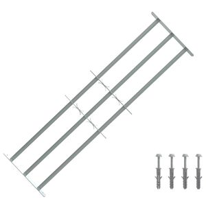 vidaXL Apsardzes restes logiem ar 3 &scaron;ķērsstieņiem 3 gab. 930-1740 mm