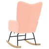 vidaXL Šūpuļkrēsls Rozā Šerpa Audums