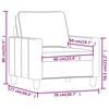 vidaXL atpūtas krēsls, 60 cm, vīnsarkans audums